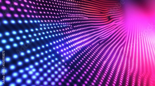 Wallpaper Mural Glowing particles that form curved lines and grid. Futuristic background for business presentations. Torontodigital.ca