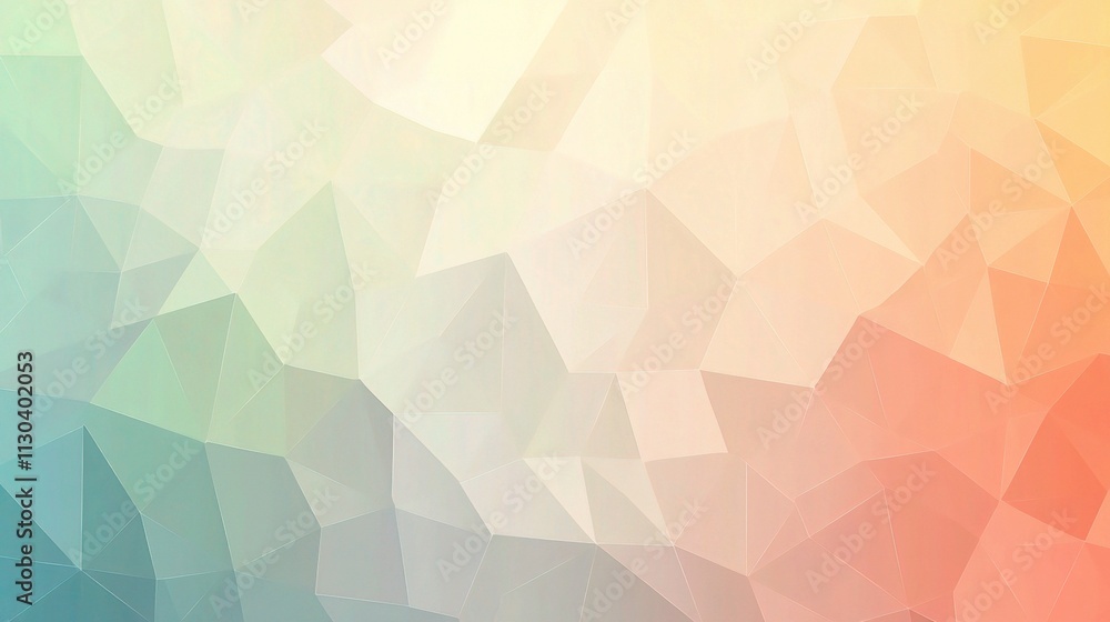 Obraz premium Pastel Polygonal Abstract Background 