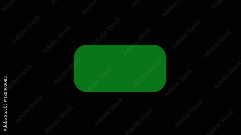 turning on and off tv effect on green screen. tv switch on and off green screen. analog green TV screen animation.