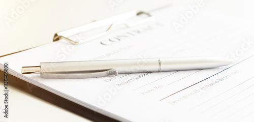 Wallpaper Mural A contract ready to be signed business concept Torontodigital.ca