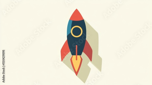 Stylized Rocket Ship Design Illustration Featuring Simple Shapes Free Download Stylized Rocket Ship Design Illustration Featuring Simple Shapes - GFXLoad
