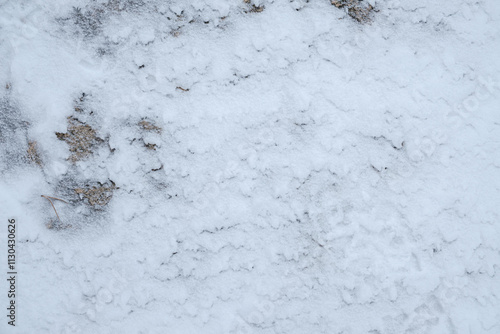 Patchy Snow Cover on Rocky Ground