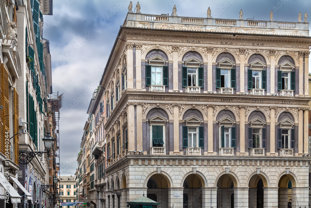 Fototapeta premium San Lorenzo square, Genoa, Italy