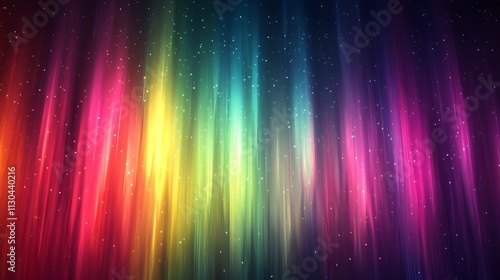 A radiant northern lights gradient blending bright lime green, soft cyan, and pale magenta hues, accented with digital noise textures for a mesmerizing and atmospheric effect, hd quality, photo