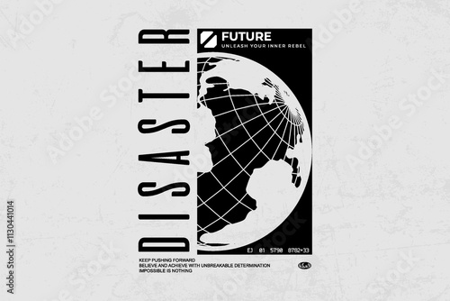streetwear graphic tee concept vector graphic design
