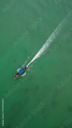 Drone video of Loh Dalum Bay in Koh Phi Phi Don in Thailand