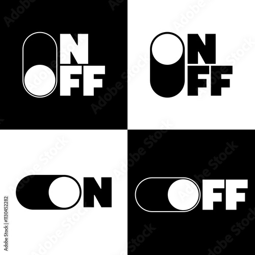 Various on off logo