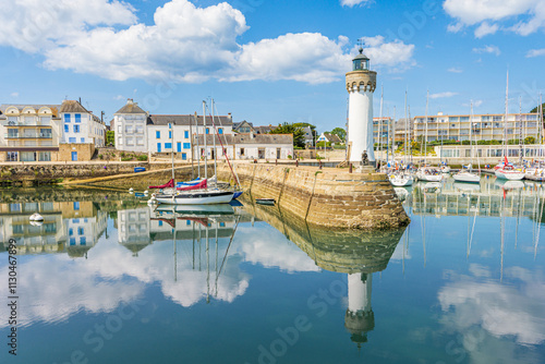 Old port of Haliguen on the Quibreon peninsula, Brittany, France