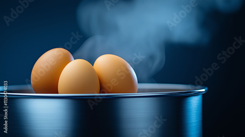 egg boiler with steam photo