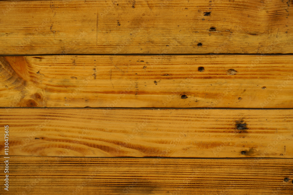 Fototapeta premium Old burnt and brushed polished wooden planks texture