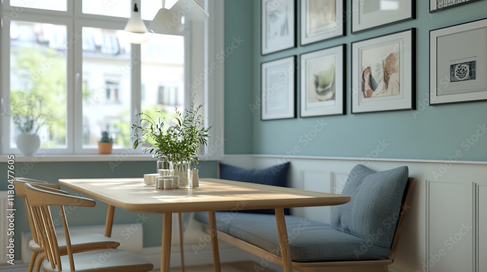 Fototapeta premium modern dining room with table
