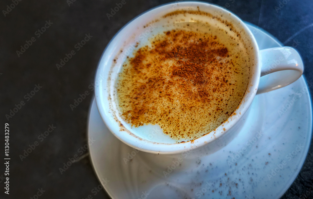 Turkish traditional hot drink salep.