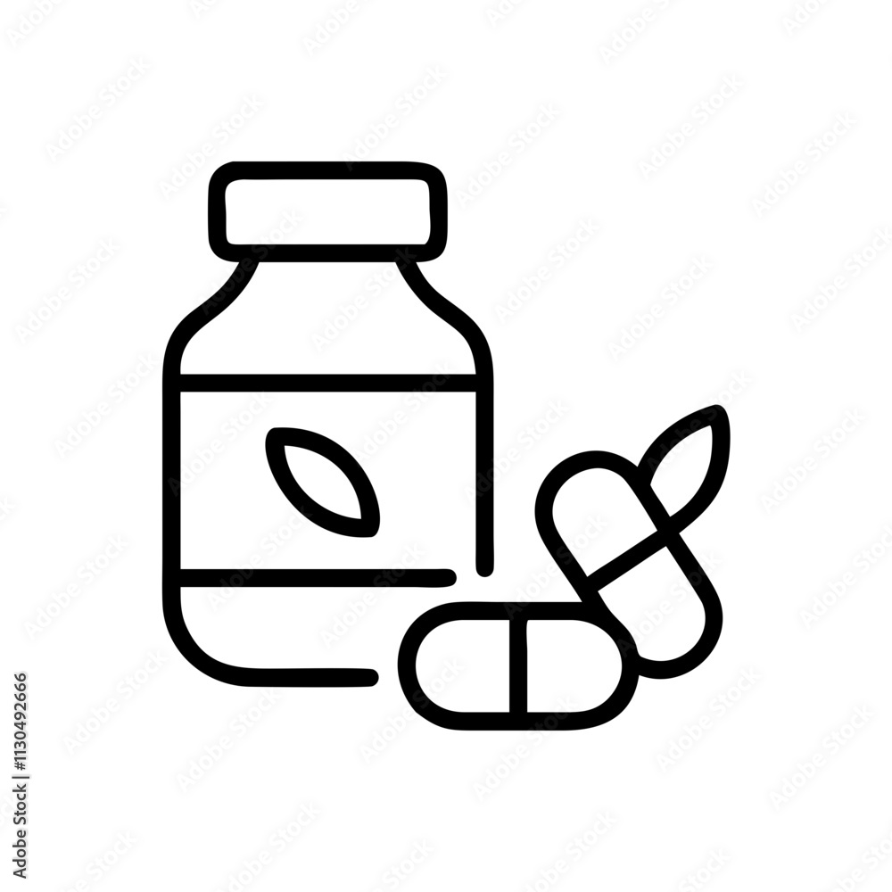 Obraz premium Vitamins icon