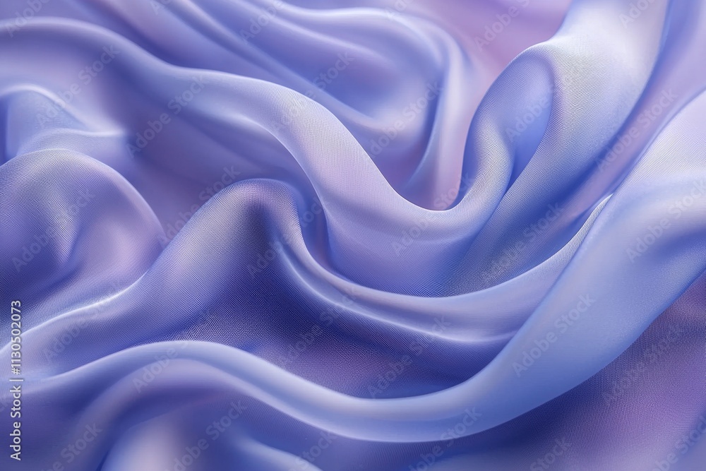 Obraz premium Flowing Lavender Fabric with Subtle Waves