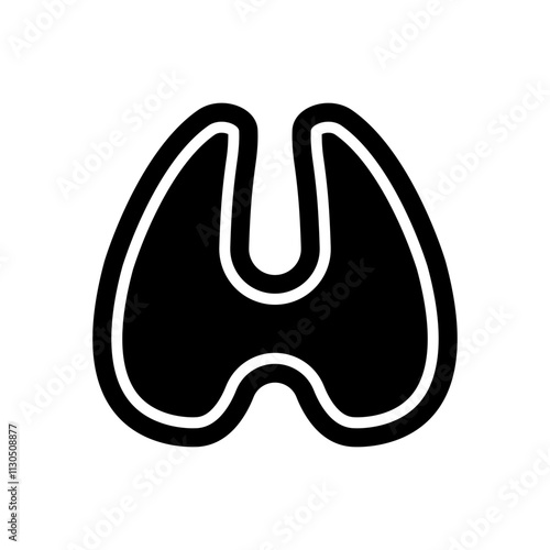 Camel Hoof Print glyph icon