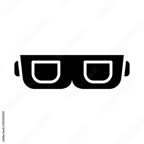 Safety Goggles glyph icon