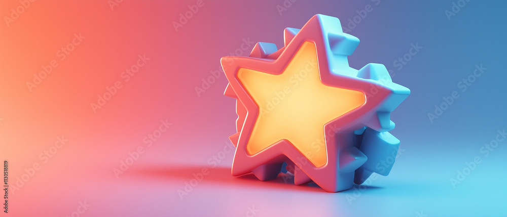 Obraz premium Illuminated Star Gear.