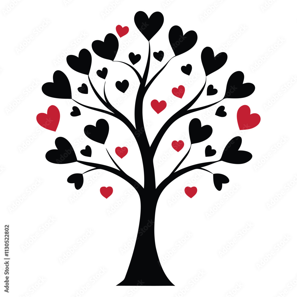 Obraz premium Tree with heart like valentine