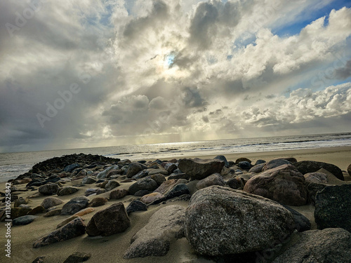 Am Strand von Blavand in Dänemark photo