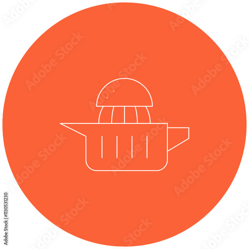 Squeezer icon single vector illustration
