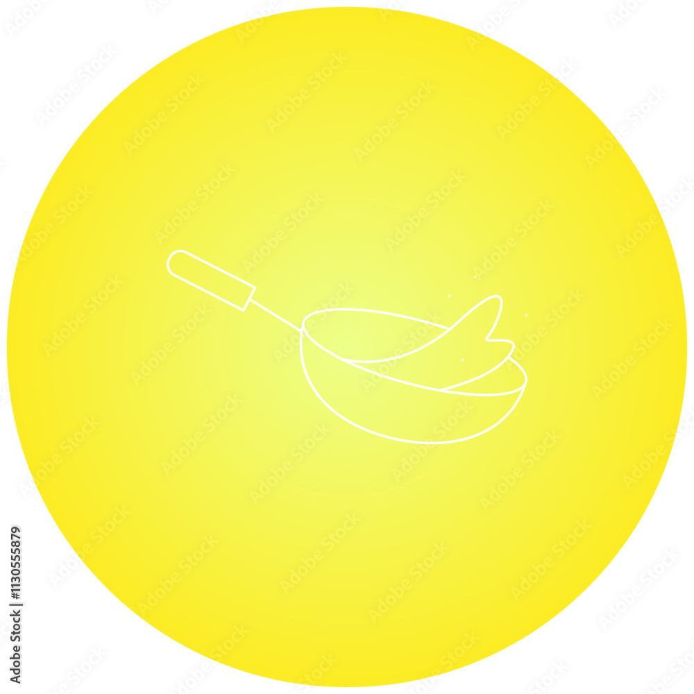 Fry icon single vector illustration Fry icon single vector illustration
