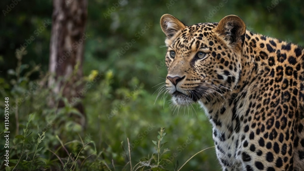 Fototapeta premium The Stalking Leopard