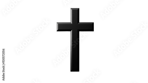 Black Cross  Religious Symbol  Faith  Christianity  Hope  Minimalist Design photo