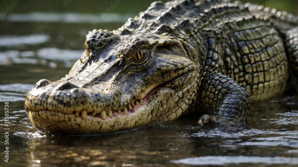 Fototapeta premium Crocodile Close-up