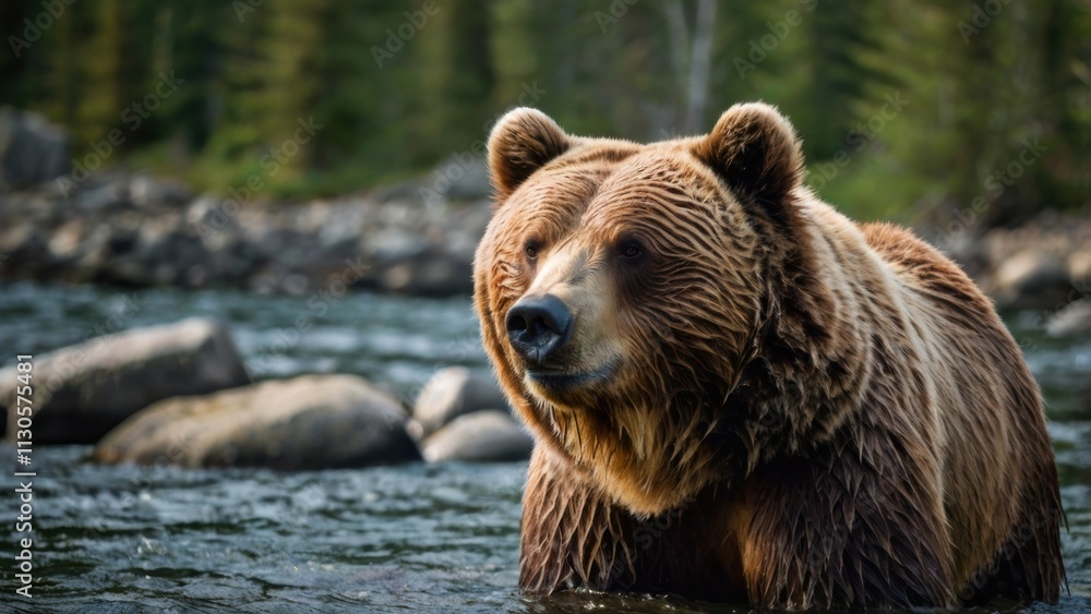 Fototapeta premium The Grizzly Stare