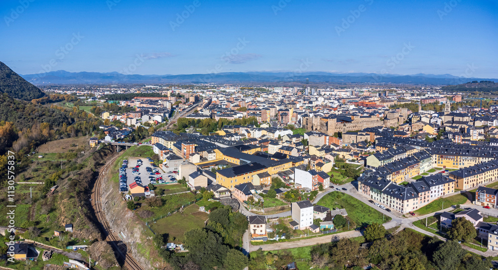 Obraz premium Ponferrada, capital of Bierzo, Castile and Leon, Spain