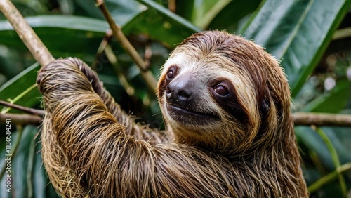 Sloth Hanging Out in the Treetops
