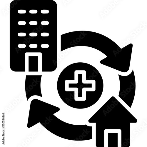 Hybrid Work Icon