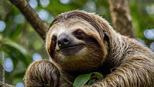 Sloth Hanging Out in the Treetops