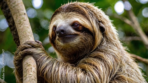 Sloth Hanging Out in the Treetops