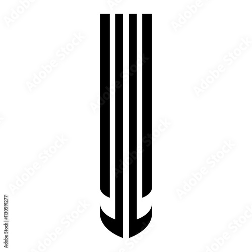 Hood rally racing stripes icon vector. Racing stripes illustration sign. Racing car sticker symbol or logo. photo