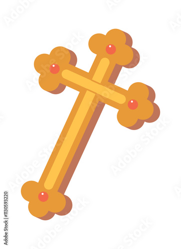 Christian religious cross vector illustration