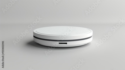 Obraz na płótnie A wireless smart home hub on a solid gray background. w salonie