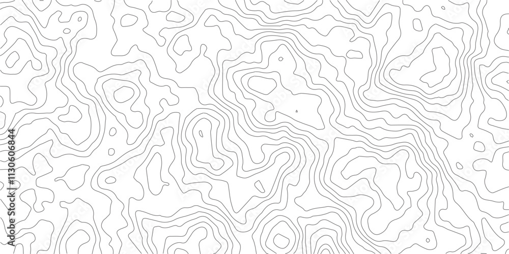 Fototapeta premium White wave paper curved reliefs abstract background, Topography map background. Vector geographic contour map. See Less Abstract topographic contours map background,