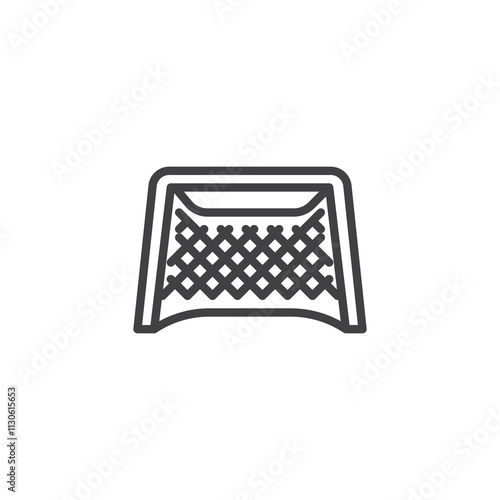 Hockey Net line icon