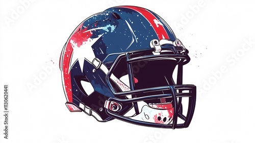 Protective Rugby Helmet for American Football Players photo