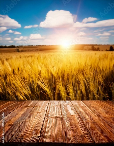 Obraz na płótnie sunset at fields w salonie