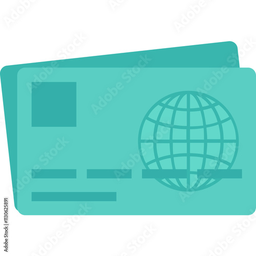 Credit Card vector icon with an isolated background 