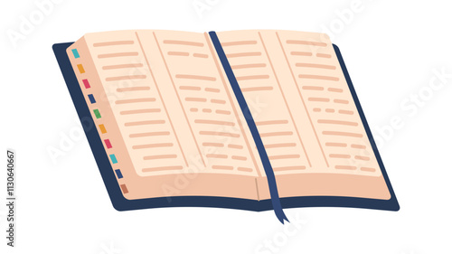 Opened bible new testament book