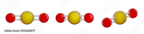 Tableau sur toile Molecule of Silicon dioxide