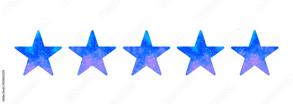 Fototapeta premium マーブルな星空｜5つ星マーク 