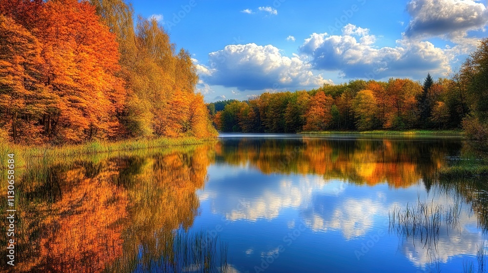 Fototapeta premium autumn in the mountains