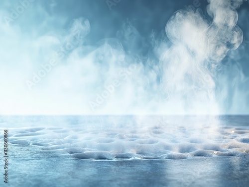 Latent heat energy illustrated through steam rising from boiling water, showcasing vibrant movement and shifts in temperature.