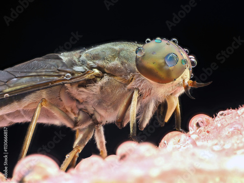 Obraz na płótnie Stable Fly or Horse Fly insect, Tabanidae in Thailand and Southeast-Asia.. w salonie