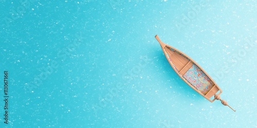 Serene Voyage: A lone woode...