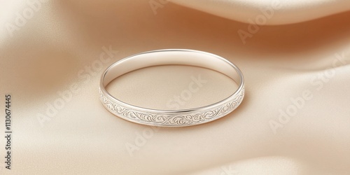 Elegant Silver Engraved Bra...